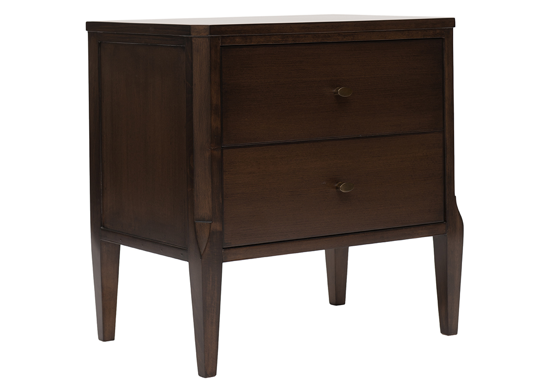 The Pierre Bedside Table Weathered Black